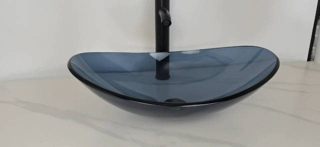 YIMAI Ingenuity Vessel Sink Bathroom Sinks Tempered Glass Art